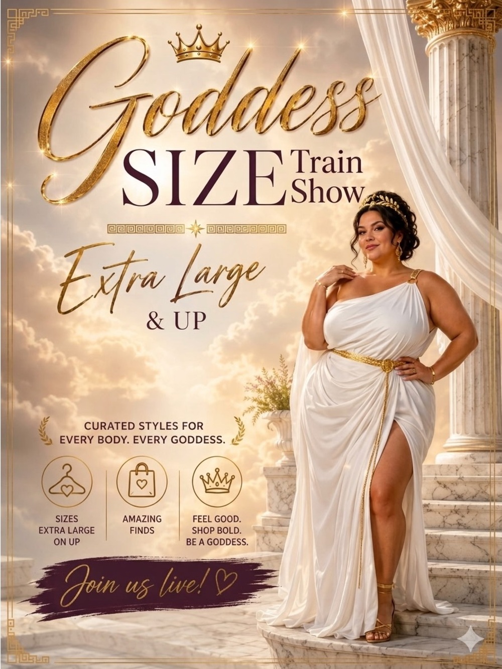 9/13 Goddess size train show XL+